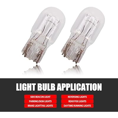 10 PCS Automotive T20 Brake Bulb, 1891/7443 12V 21/5W Quartz Glass Shockproof Anti-UV Dual-filament Mini Halogen Bulb, 360 Degree Lighting Replacement, Suitable for Most Cars (White)