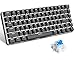 Price comparison product image UrChoiceLtd AK33 Mechanical Gaming Keyboard with USB Port, LED Backlight, Anti-Ghosting Function, Blue or Black Keys, Suitable for Office