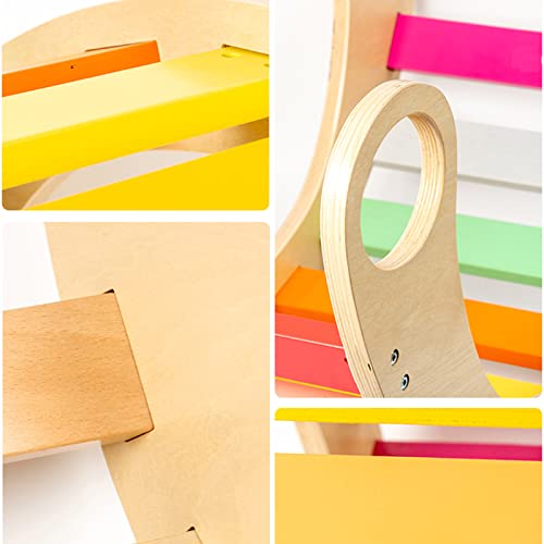 Houten Huis voor kinderen Klimmen Driehoek Balance Board Kinderen Verjaardagstrein Klimrek Frame Outdoor Climbing Bow… - Afbeelding 3