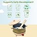 PlanToys® Wooden Cookery Set with Stove, Pot and Ladle | Montessori Pretend Play Toy for Imaginative Cooking, Social Interaction and Coordination | Eco Friendly Kitchen Toy