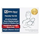 DNA Direct - Reliable At-Home Paternity Test for Child and Father, Fast and Dependable Paternity Test Results in 1-2 Days, All Lab Fees and FedEx Overnight Return Included