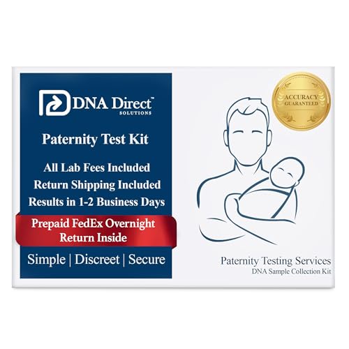 DNA Direct - Reliable At-Home Paternity Test for Child and Father, Fast and Dependable Paternity Test Results in 1-2 Days, All Lab Fees and FedEx Overnight Return Included