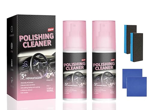 Spray polonais de voiture pour un polissage intérieur et protection caoutchouc