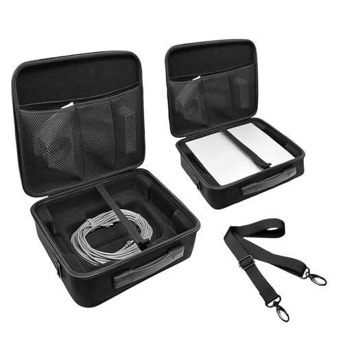 Hard Case for Starlink Mini, Portable Travel Carrying Case for Starlink Mini Accessories, Kickstand, Power Adapter, and Cables – Ideal for Camping and Outdoor Use (Case Only)