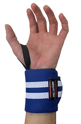 Munhequeira Profissional Crossfit Powerlifting Lpo Pulso (PRETO COM BRANCO)