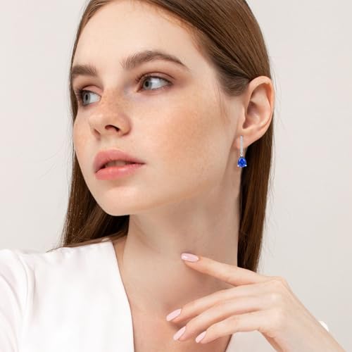 Birthstone Huggie Hoop Earrings 925 Sterling Silver Hoop Earrings for Women Jewelry Birthday Christmas Gifts for Women Mother Wife Her4