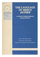 Language of Herz's Esther: A Study in Judeo-German Dialectology (Judaic studies series) 0817369023 Book Cover