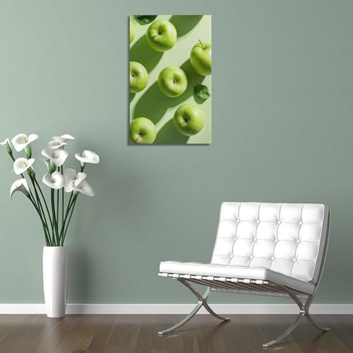 Poster mural à suspendre pommes vertes déco murale salon 40x60