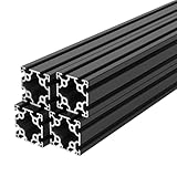 6060 T Slot Aluminum Extrusion Profile for 3D Printer Parts and CNC DIY Black 1000mmX4