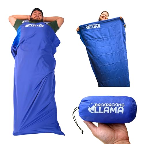 Sleeping Bag Liner Ultralight - Travel Sheets for Hotel - Self tan Sleep Sack Adult - Cocoon Mummy Compatible