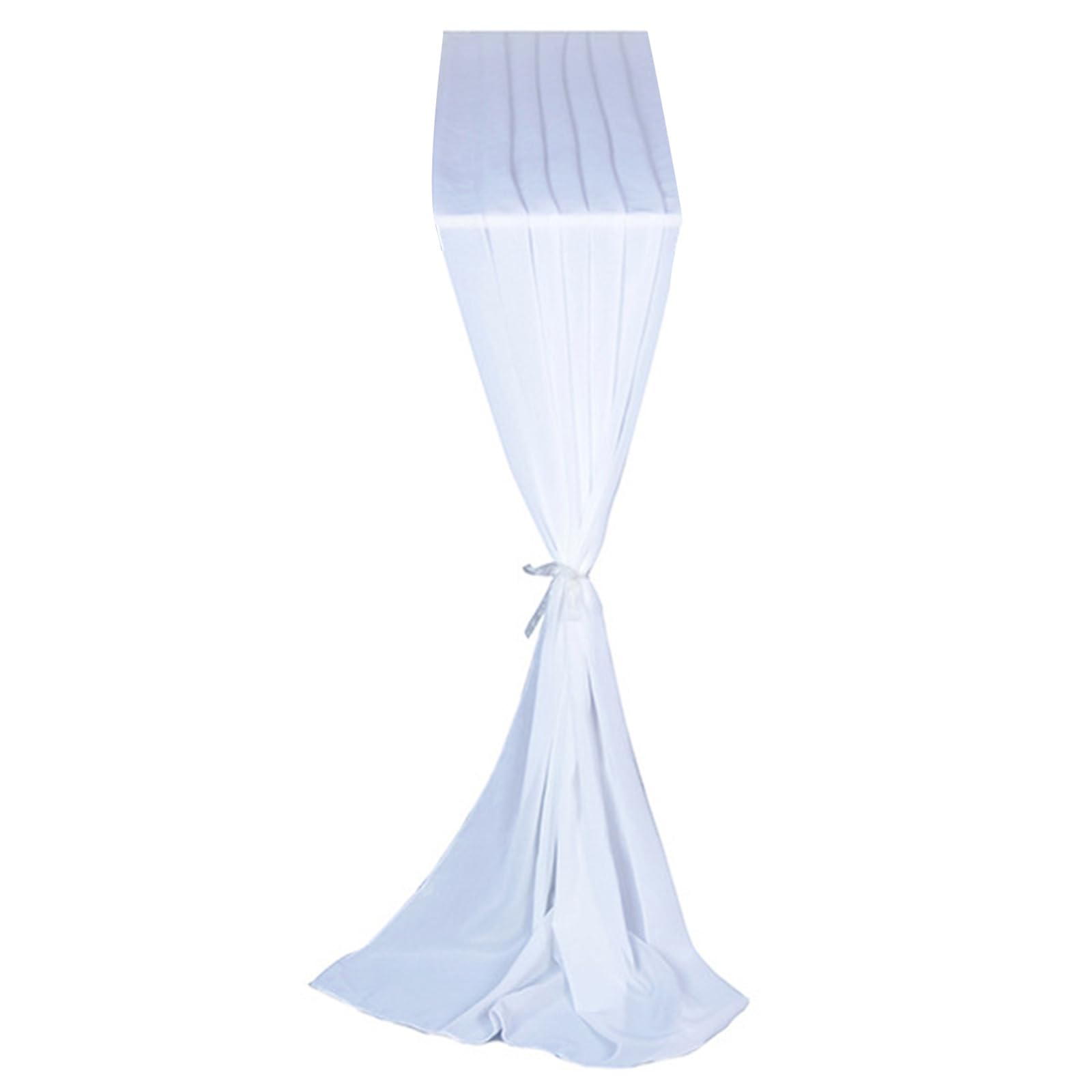 Buxuaaaa White Cheesecloth Table Runner Long Tulle Table Runner For Wedding Party Decors For Banquets Wedding Bridal Decors Cheesecloth