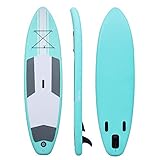 Extremadamente estable y flexible: el tamaño inflado: 305x81x15cm grueso. máximo capactiy es hasta 260 lbs (1-2 personas). 81cm anchura hace para una mayor estabilidad. Llevar este SUP inflable con usted para tener unas vacaciones de playa inolvidables con su familia !.