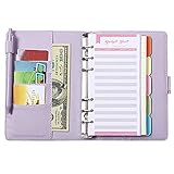 Facile à utiliser : le classeur Money Challenge avec pochettes est facile à utiliser, il suffit d'appuyer sur les interrupteurs aux deux extrémités pour ouvrir l'anneau, puis d'appuyer sur l'anneau rond pour le fermer après avoir installé la pochette du classeur.