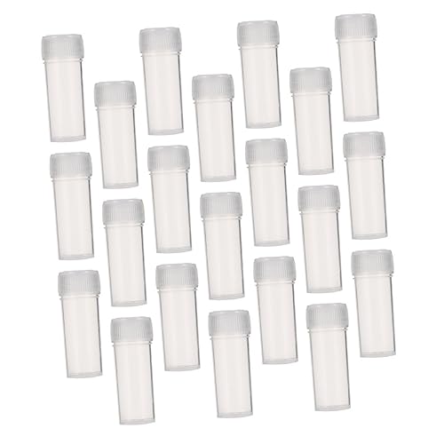 Didiseaon 120pcs Plastic Sample Bottles with Leak Lid for Travel and Storage Durable Material for Powders and Liquids Vials for Easy Visibility