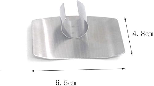 Miniatura 8 de Protectores de dedos para cortar protector de dedos de acero inoxidable para cortar alimentos herramientas de cocina para picar papa mantequilla