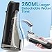 Water Flossers for Teeth-Rechargeable Water Flosser Cordless, 3 Modes Oral Irrigador Dental, IPX7 Waterproof Portable Electric Flosser for Teeth, Gums, Braces Care, for Home and Travel(Black)