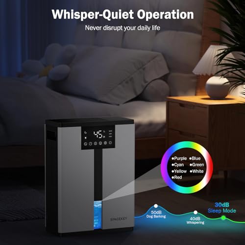 Spacekey QIG-D01 Dehumidifier,106 Oz / 850 Sq. Ft Dehumidifiers For Home Basement Bedroom Bathroom Room Rv Closet thumb #3