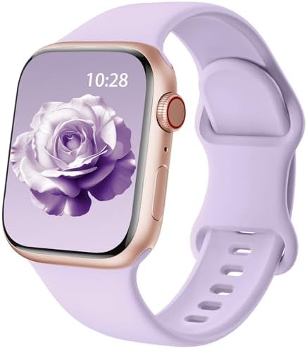 Silikon Ersatzarmband für Sport Apple Watch Armband 40mm 41mm 42mm 38mm | Patented Armband für AppleWatch 44/45/46/49, Band für iWatch SE 3 2 1 Series 12 11 10 9 8 7 6 5 4 3 2 1 Ul