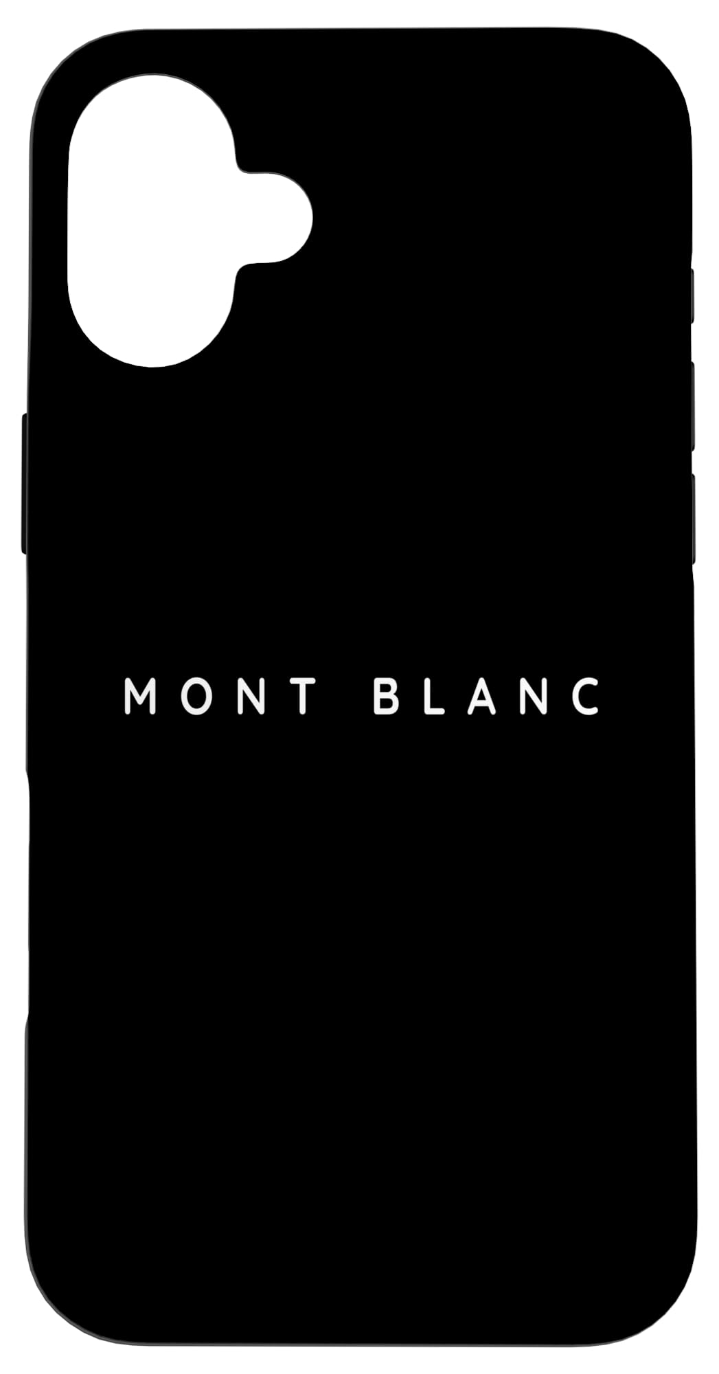 Mont Blanc Souvenirs. Mont Blanc Ski Resort Holiday Design Case for iPhone 16 Plus
