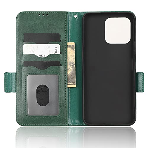 Case for Honor X6 4G VNE-LX1 Leather Flip Stand Case Cover,Case for Honor X8 5G Leather Case,Case for Honor X6S 4G Case Cover Green