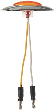 Grote 47953 - Micronova Led Clearance/Marker Light - Yellow, With Chrome Bezel