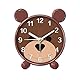 HERCHR Niedlicher Wecker, Cartoon-Bär-Wecker, Kinderwecker, Kleiner Nachttischwecker, Tiergeräusche, Nicht Tickend, Batteriebetrieben, Für Schlafzimmer