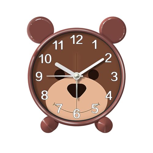 HERCHR Orologio per bambini, Sveglia per bambini con simpatico animale, Sveglia Silenziosa da Comodino A Batteria,...