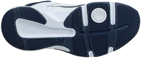NIKE Men's Gymnastics Shoes Sneaker, White Midnight Navy Metallic Silver, 11.5 | Image 4