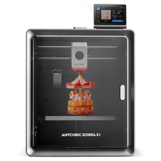 Anycubic Kobra S1 Impresora 3D con Estructura CoreXY Cerrada, Impresión Multicolor (4 a 8 Colores),Máximo 600mm/s de Alta Velocidad,Habilitación AI Mejorada, Realiza una Impresión Suave, 250*250*250mm