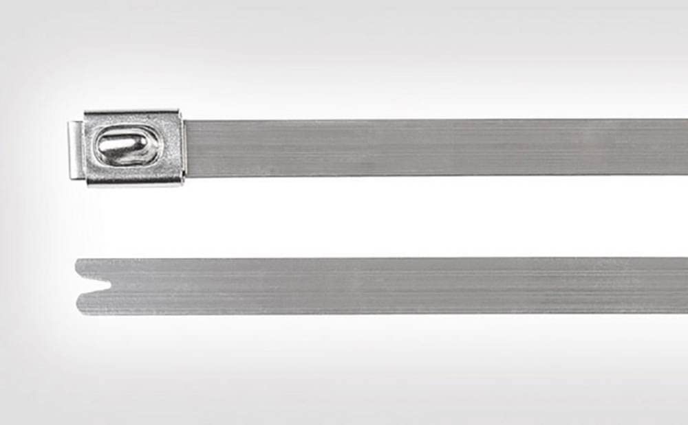 Hellermanntyton Hellermann Tyton 111-93148 Metal Cable Ties 36.2 Cm 4.6 Mm 0.3 Mm Pack Of 100 Metallic
