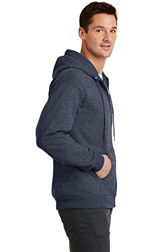 Moletom masculino com capuz Port & Company clássico e leve