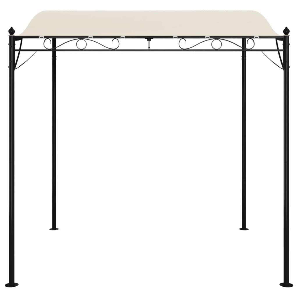 vidaXL Tettoia Crema 2x2,3 m 180 g/m² Tessuto e Acciaio