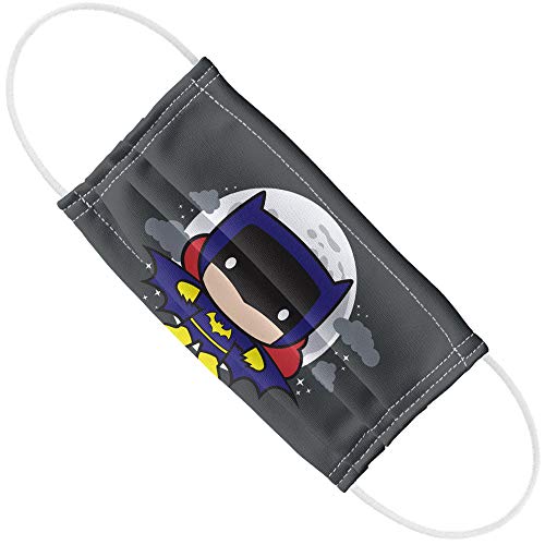 Popfunk Batgirl Chibi 1-Ply Reusable Face Mask Covering with Adjustable Nose Wire, Unisex