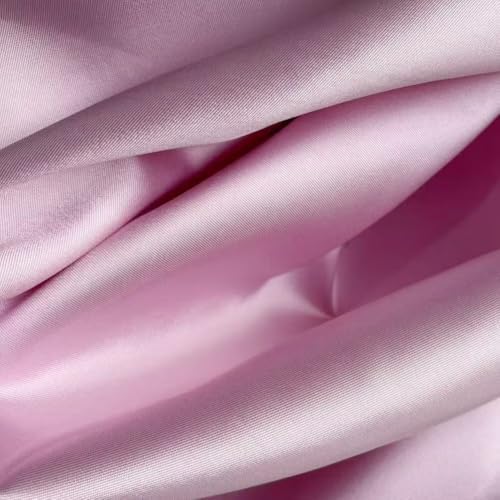 1 Yard Premium Pink Mikado Satin Fabric,Heavyweight Bridal Fabric for Wedding Dresses, Formal Gowns & Crafting,Twill Satin with Structured Drape