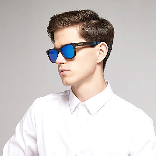 HD Mirror Polarized Wood Sunglasses for Men and Women UV Protection Driving Classic Retro3