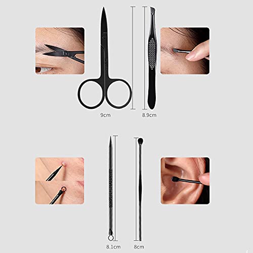 Pediküre-Set aus Edelstahl,15-teiliges Nagelknipser-Set,Professioneller Nagelschneider Grooming Kit für Finger und… – Bild 5
