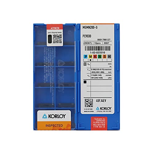 KORLOY 100% Original MGMN MGMN200 G MGMN200-G PC9030 Slot Blade Slotting Tool