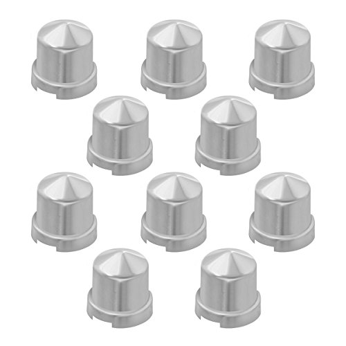 GG Grand General 10082SP 1/2 Inch Pointed Chrome Plastic Nut Cover with Flange