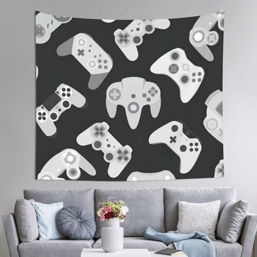 Tapisserie manette de jeu imprimee tissu deco murale legere 152x130
