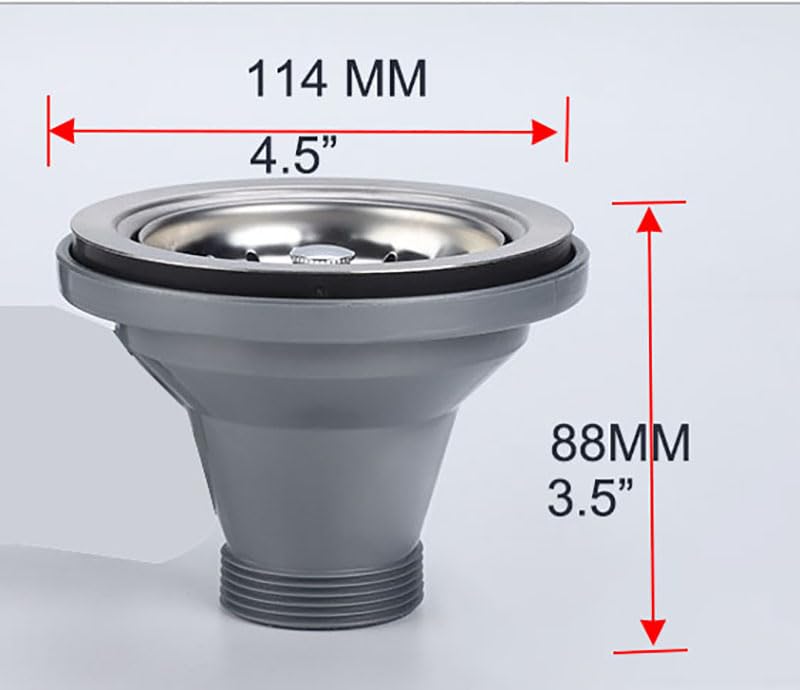 Colador de Drenaje para Fregadero de Acero Inoxidable miniatura 2