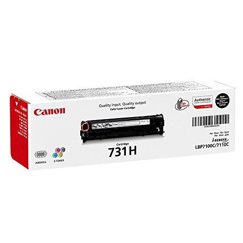 Canon 731H BK Cartucho de Toner Original Negro para Impresora Laser Isensys