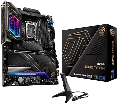 ASRock マザーボード Z890 Taichi Intel CPU Core Ultra (LGA1851) 対応 Z890 チップセット DDR5 ATX マザーボード 【国内正規代理店品】