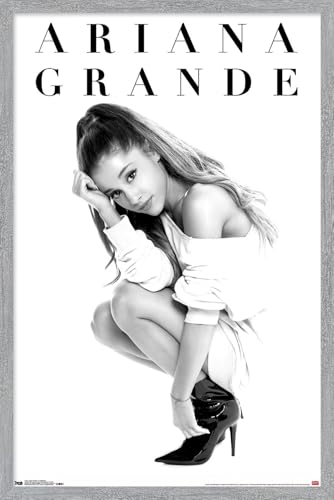 Trends International Ariana Grande - Honeymoon Wall Poster, 22.4L x 14.7W, Gray Framed Version
