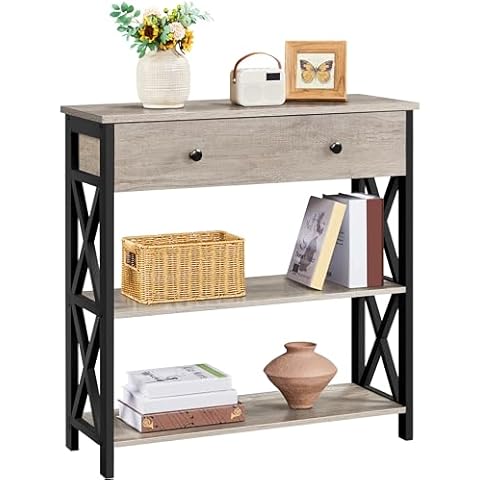 Table Console Yaheetech en Bois Cover