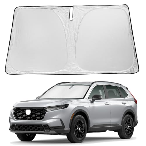 Image of Windshield Sun Shade for Macan 2014-2026, for Honda CRV 2023-2026 | Car Front Window Sunshade with 240T Sun Visor Protector Blocks UV Rays Heat Shield Accessories