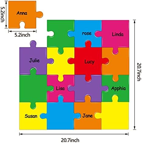 Puzzle Pieces Cutouts Puzzle Pieces Accents Paper for Classroom Decor Bulletin Board School Playroom Baby Nursery Kids Bedroom Studio (64 Pieces) 3 41 c7Ap1lML. AC