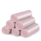 SWIHELP Trash Bags, 6 Rolls/120 Counts Small Garbage Bags for Office, Kitchen,Bedroom Waste Bin,Colo