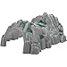 Rockery Accessories Train Tunnel Model Realistic Plastic Kids Play Tunnel for Railway Scenery 25 5X19 5X11 5 Inch for Train Lovers