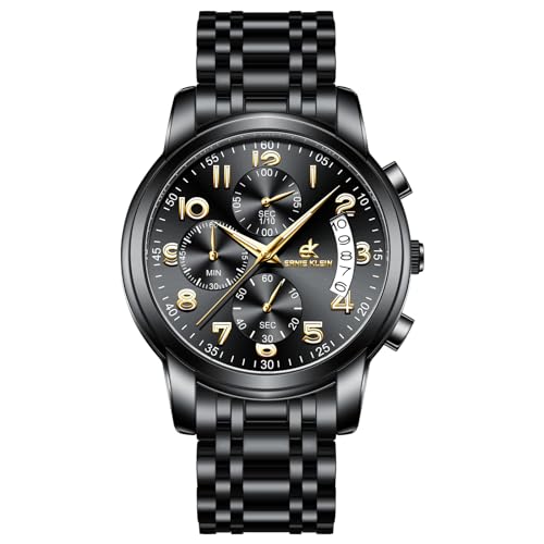 Montre bracelet pour homme 28612 quartz lumineux et verre trempé noir