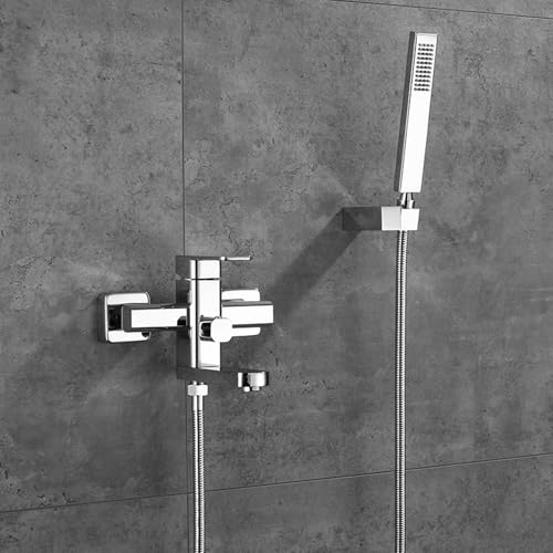 Ensemble de robinet de baignoire mitigeur douche mural laiton